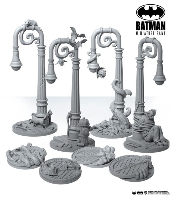 Batman Miniature Game: Gotham Sewers & Lampposts
